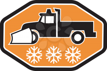 Royalty Free Clipart Image of a Snowplow