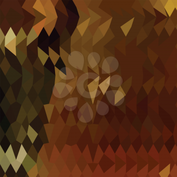 Low polygon style illustration of auburn abstract background.