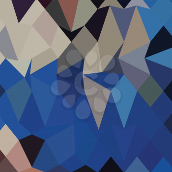 Low polygon style illustration of bluebonnet abstract geometric background.