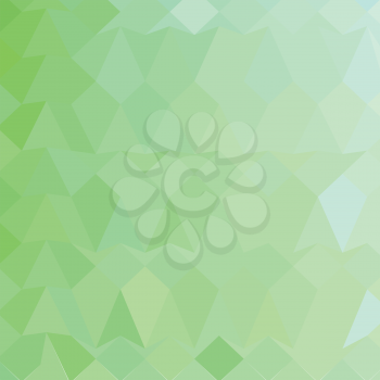 Low polygon style illustration of an absinthe green abstract geometric background.