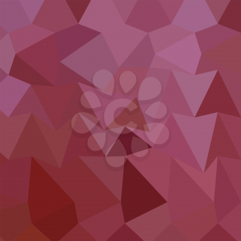 Low polygon style illustration of antique fuchsia abstract geometric background.