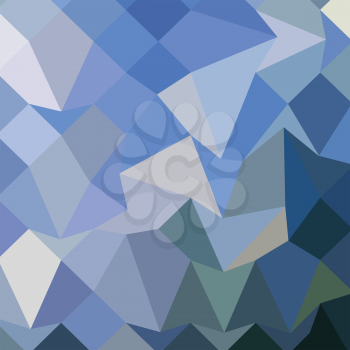 Low polygon style illustration of carolina blue abstract geometric background.