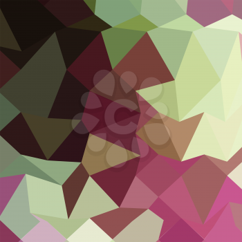 Low polygon style illustration of a claret red abstract geometric background.