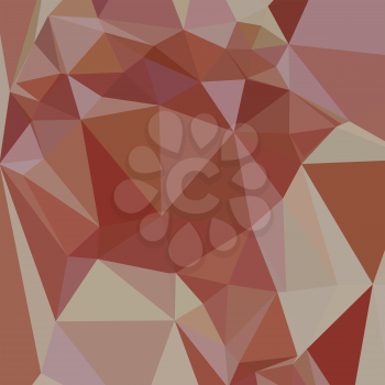 Low polygon style illustration of congo pink abstract geometric background.