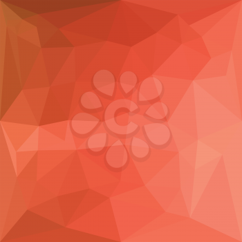 Low polygon style illustration of a light salmon abstract geometric background.