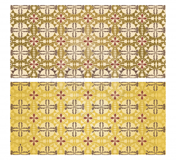 Royalty Free Clipart Image of Two Ornamental Textures