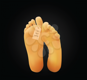 Royalty Free Clipart Image of Feet