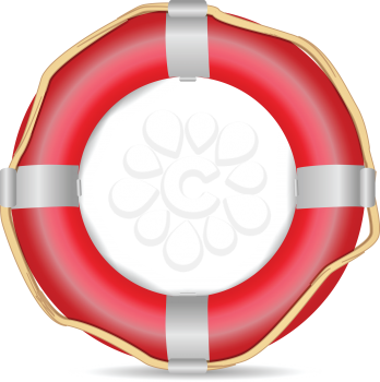 Royalty Free Clipart Image of a Life Buoy