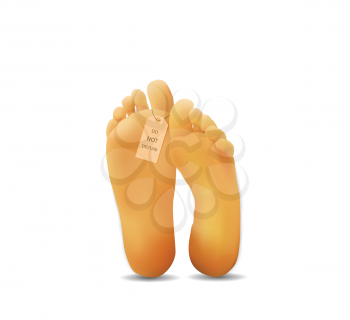 Royalty Free Clipart Image of Feet