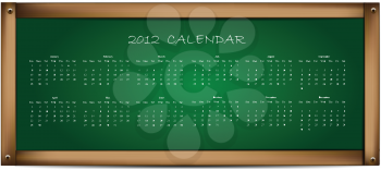 Calendar on School Board 