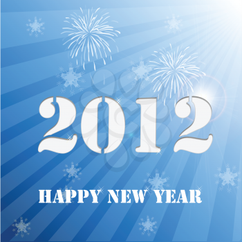 2012 Happy New Year Background 