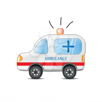 Funny Cartoon Ambulance 