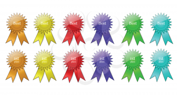 Colorful Award Ribbons Collection 