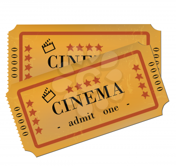 Cinema Tickets Isolated on White 