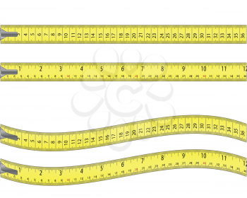 Tape measure  isolated on white 