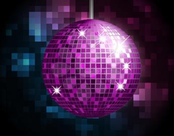 Party Atmosphere with disco globe 