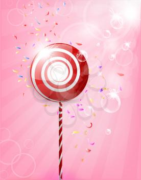 Lollipop Shiny Background Illustration 