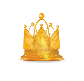  Illustration of royal golden crown 