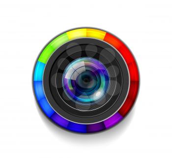 Camera Lens with Color Wheel
