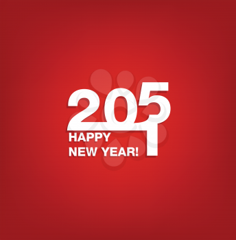 Red Happy New Year 2015 Background