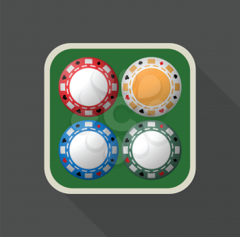 Poker Icon for Mobile