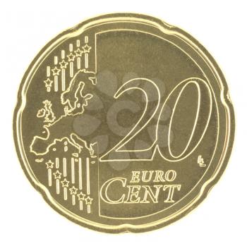 Royalty Free Photo of a 20 Cent Euro