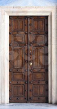 Royalty Free Photo of an Antique Orthodox Church Door