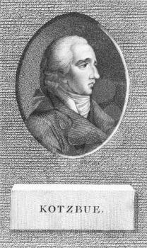 Royalty Free Photo of August von Kotzebue (1761-1819) on engraving from the 1800s. German dramatist and politician.