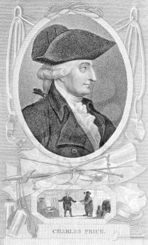 Royalty Free Photo of Charles Price, 1st Baronet (1747-1818) on engraving from the 1800s. British merchant and politician. Published in London by James Gundee in 1807.

