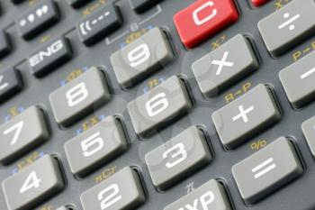Royalty Free Photo of a Scientific Calculator Keypad
