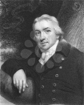 Royalty Free Photo of Edward Jenner (1749-1823) on engraving from the 1800s. The Father of Immunology. Pioneer of smallpox vaccine