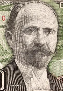 Royalty Free Photo of Francisco Madero on 500 Pesos 1984 Banknote from Mexico. Politician, writer and revolutionary. President of Mexico during 1911-1913.
