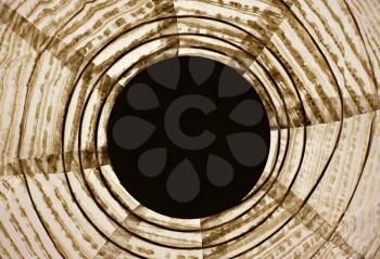 Royalty Free Photo of a Circular Texture With a Black Hole