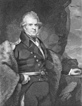 Royalty Free Photo of John Ross (1777-1856) on engraving from the 1800s.
Scottish rear admiral and Arctic explorer. Engraved by E.Scriven and published in London by J.F.Tallis.