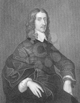 Royalty Free Photo of John Selden (1584-1654) on engraving from the 1800s.
English jurist, scholar and polymath. Engraved by W.Holl  and published by the London Printing and Publishing Company. 