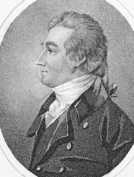Royalty Free Photo of Joseph Shepherd Munden (1758-1832) on engraving from the 1800s. English actor. Engraved by Makenzie.