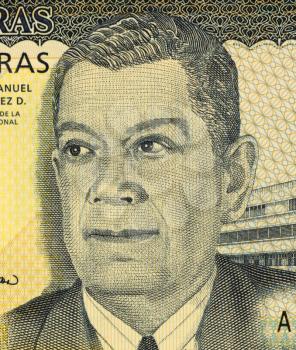 Royalty Free Photo of Juan Manuel Galvez Duron (1887-1972) on 50 Lempiras 2006 Banknote from Honduras. President of Honduras during 1949-1954.