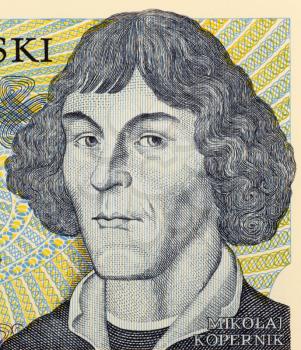 Royalty Free Photo of Nicolaus Copernicus on 1000 zlotych 1982 banknote from Poland. First astronomer to formulate a scientifically-based heliocentric cosmology that displaced the Earth from the cente
