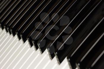 Royalty Free Photo of a Closeup of Piano Keys