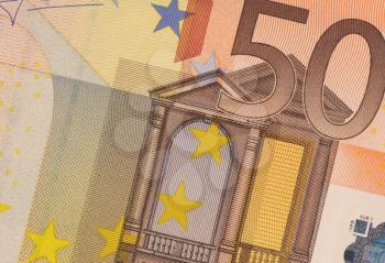 Royalty Free Photo of a Closeup of a Euro Banknote