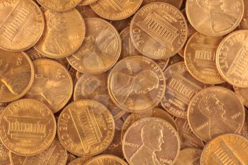 Royalty Free Photo of US Pennies