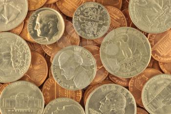 Royalty Free Photo of US Coins
