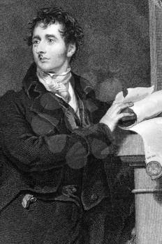 Sir Francis Burdett, 5th Baronet (1770-1844) on engraving from 1844. English reformist politician. Engraved by J.Morrison after a painting by T.Lawrence and published by Fisher, Son & Co London.
