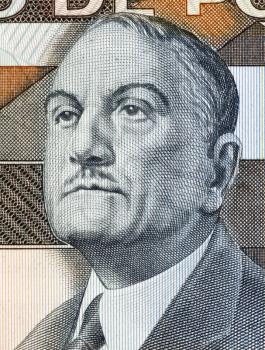 Antonio Sergio (1883-1969) on 5000 Escudos 1985 Banknote from Portugal. Portuguese educationist, philosopher, journalist, sociologist and essayist.
