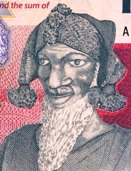 Bai Bureh (1940-1908) on 1000 Leones 2010 Banknote from Sierra Leone. Sierra Leonean ruler and military strategist who led the Temne and Loko uprising against British rule in 1898.