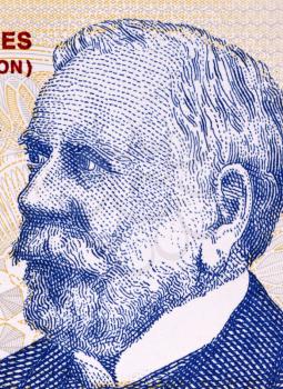 Dardo Rocha (1838-1921) on 2 Pesos 2002 Banknote from Argentina. Argentine naval officer, lawyer and politician. 