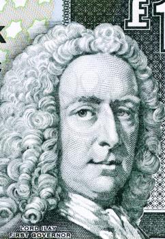 Ilay Campbell (1734-1823) on 1 Pound 2001 Banknote from Scotland. Scottish advocate, judge and politician.