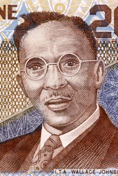 I. T. A. Wallace-Johnson (1894-1965) on 2000 Leones 2006 Banknote from Sierra Leone. Sierra Leonean and British West African workers  leader, journalist, activist and politician.