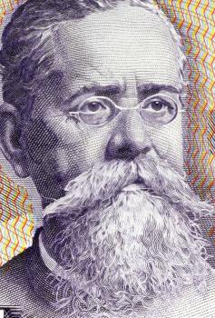 Venustiano Carranza (1859-1920) on 100 Pesos 1982 Banknote from Mexico. One of the leaders of the Mexican Revolution.