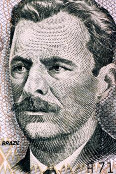 Vital Brazil (1865-1950) on 10000 Cruzeiros 1993 Banknote from Brazil. Brazilian physician, biomedical scientist and immunologist.